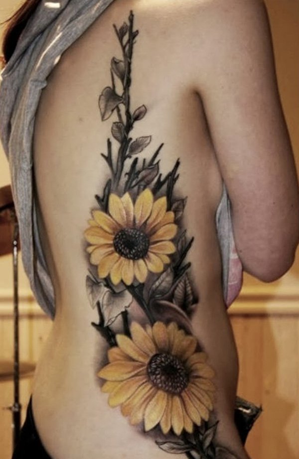 sunflower-tattoos-for-women