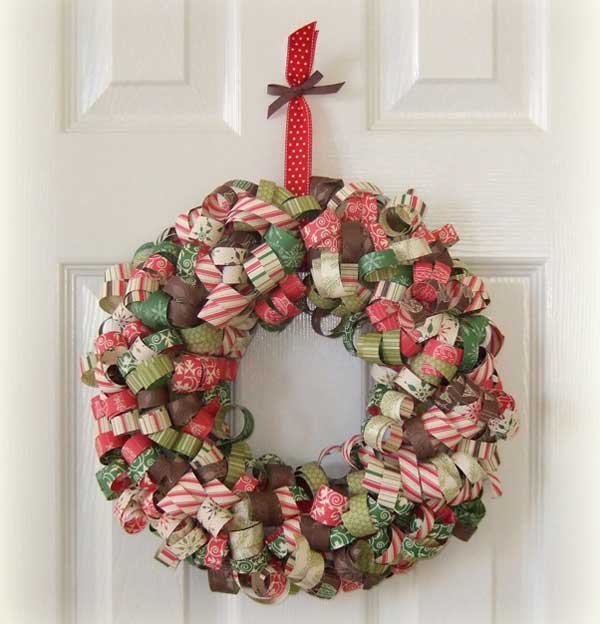 Curly-Paper-Christmas-Wreath