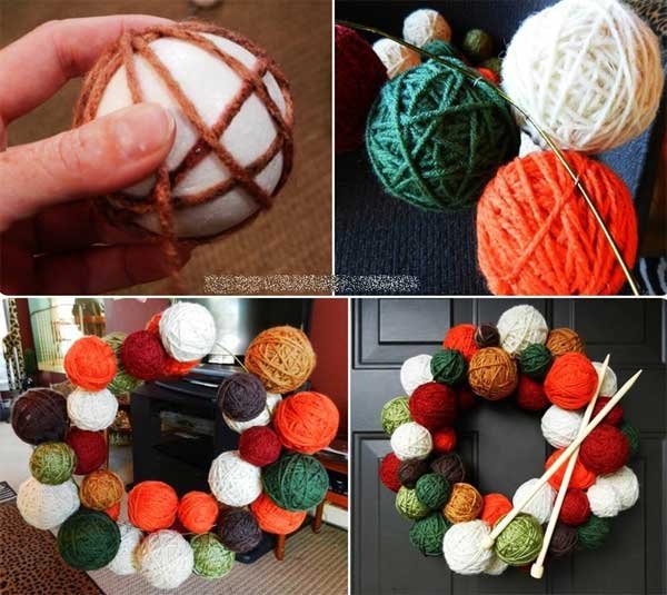 Yarn-Ball-Wreath