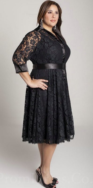 cheap-plus-size-black-lace-dress-