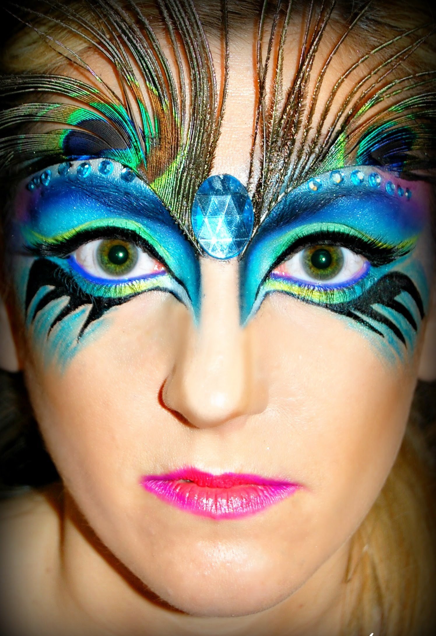 Peacock Halloween Makeup