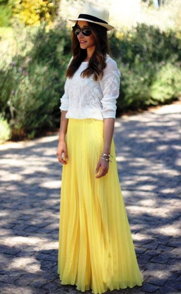 3-yellow colored outfit ideas for women