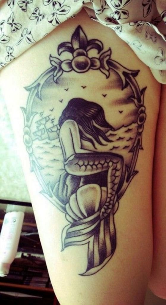 31-mermaid tattoos ideas