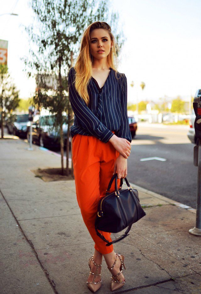 4-Orange outfit ideas For Women