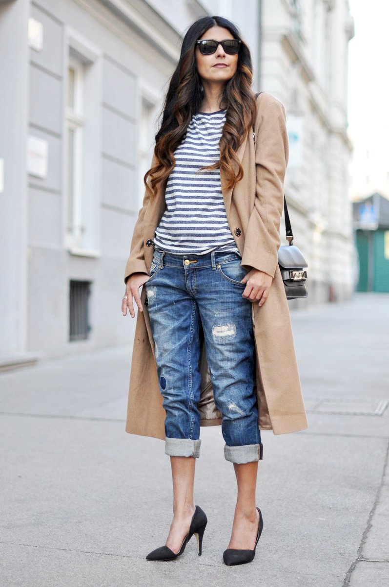 boyfriend jeans outfit wearing wear looks stunning stylish tops crop kind street checkout inspired