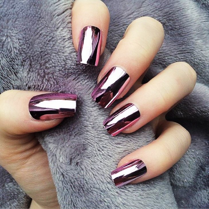 metallic-nail-art-for-long-nails