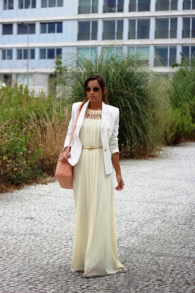 white-long-dress-and-blazer-outfit