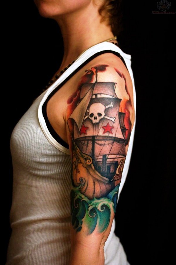 sleeve-tattoo-designs-skull