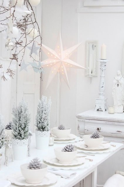 All White Christmas Decoration