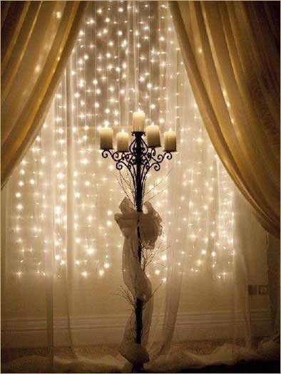 Lights Behind Curtains