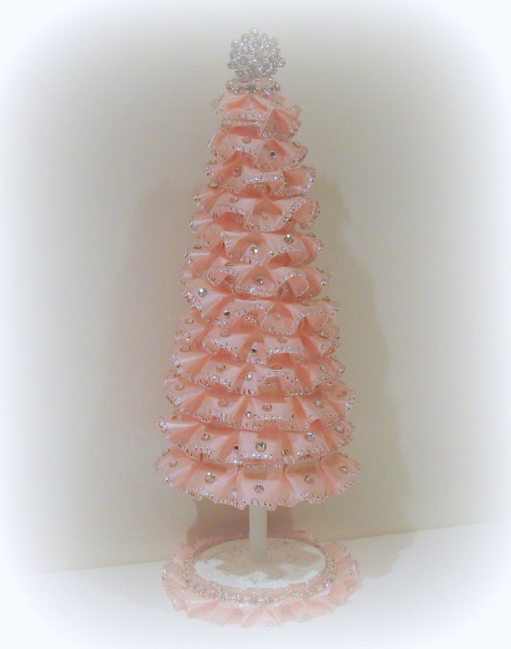 Shabby Chic Pink Christmas Tree