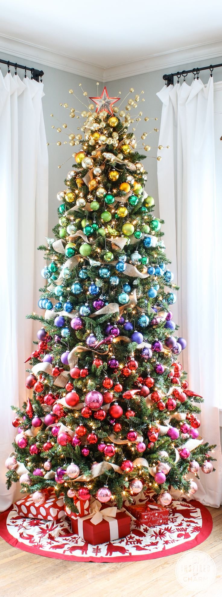 Colorful Christmas Trees