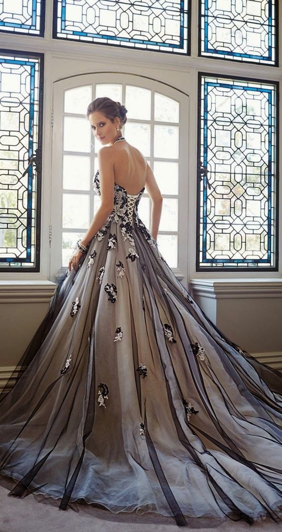 Beautiful Black Wedding Dress Ideas Inspiredluv (14)