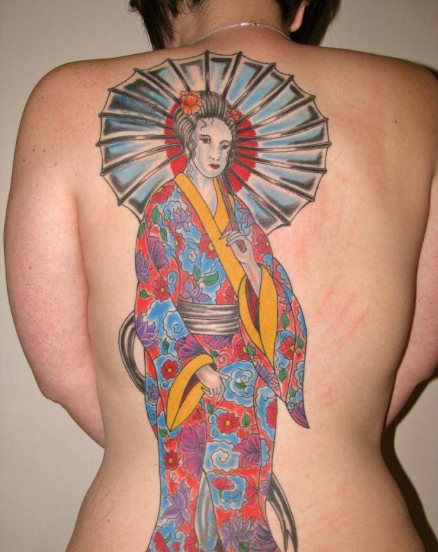 Japanese Geisha Tattoos Ideas inspiredluv (14)