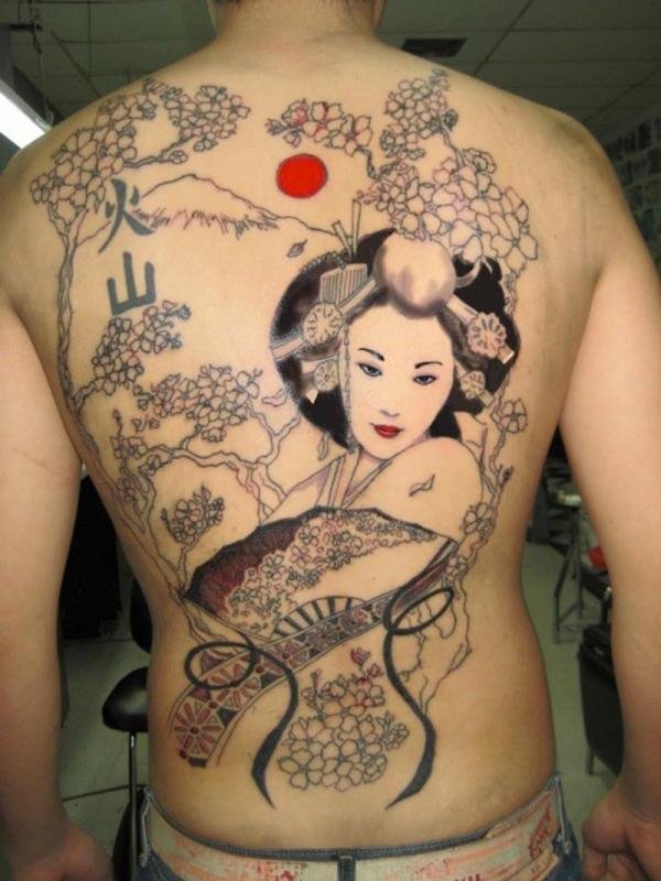 Japanese Geisha Tattoos Ideas inspiredluv (7)