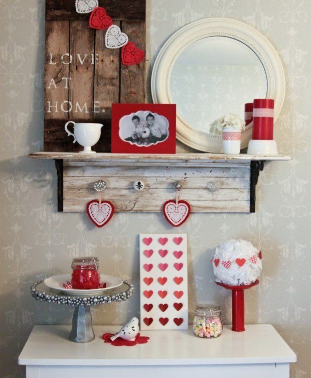 Red Valentine Home Decor Ideas inspiredluv (7)