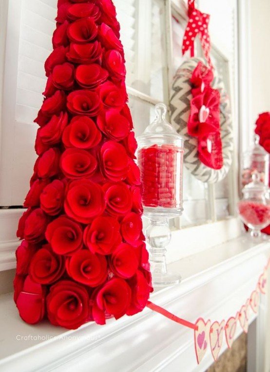 Red Valentine Home Decor Ideas inspiredluv (9)
