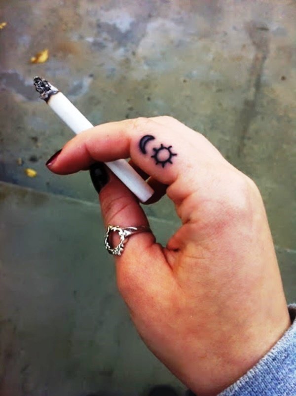 Tiny Finger Tattoos Ideas inspiredluv (14)