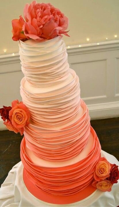Orange Wedding Cake Idea