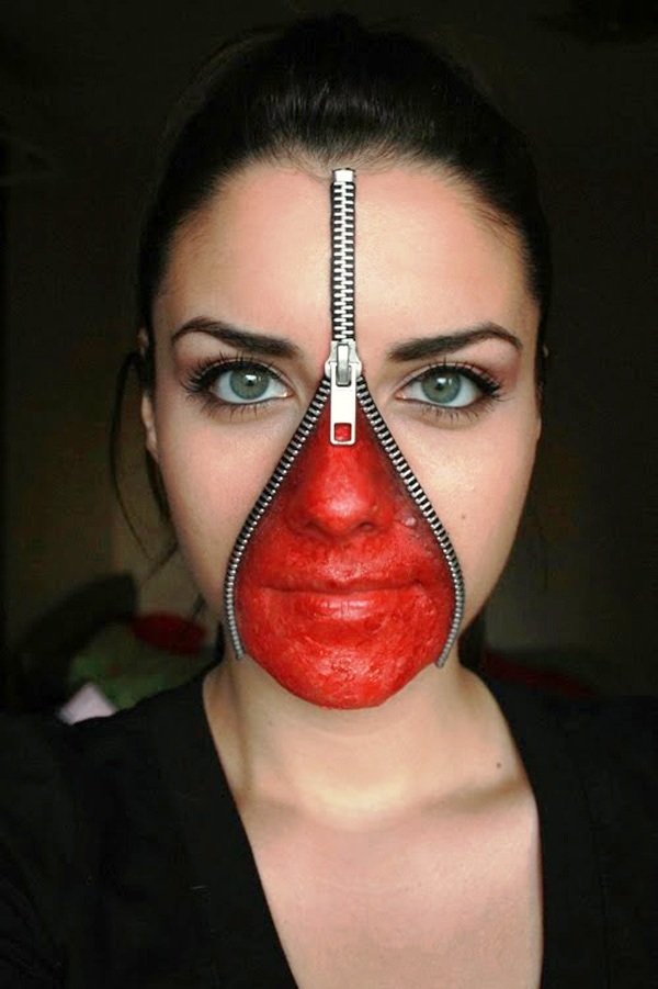 10 half face halloween makeup masks