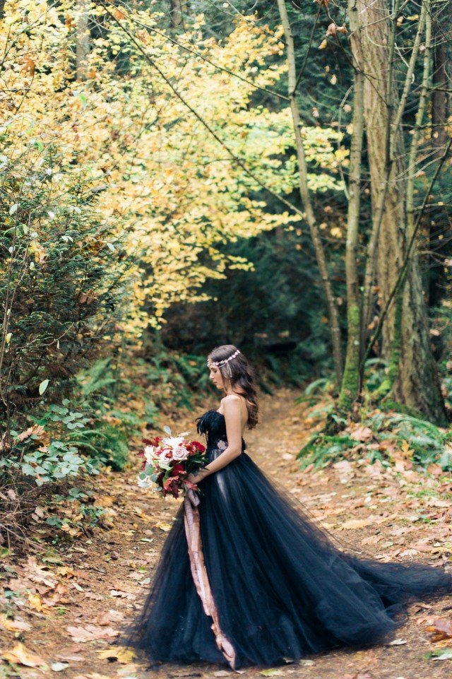 Beautiful Black Wedding Dress Ideas Inspiredluv (3)