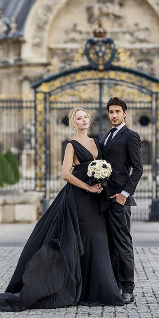 Beautiful Black Wedding Dress Ideas Inspiredluv (5)