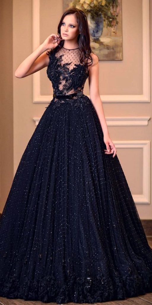 20 Beautiful Black Wedding Dress Ideas • Inspired Luv